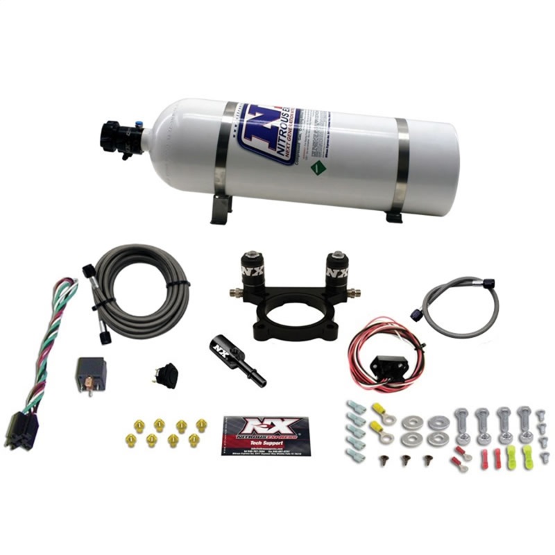 Scion FR S Nitrous Oxide Injection System Kit - Nitrous Express - Plate System (35-100HP) with 15lb Bottle - `13-`27